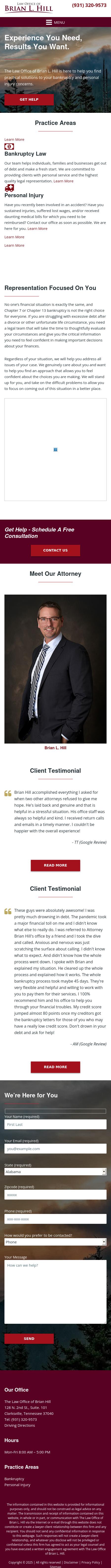 Hill, Brian L. - Clarksville TN Lawyers