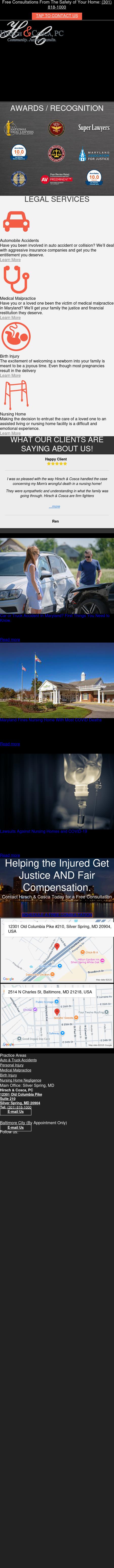 Hirsch & Cosca, PC - Silver Spring MD Lawyers