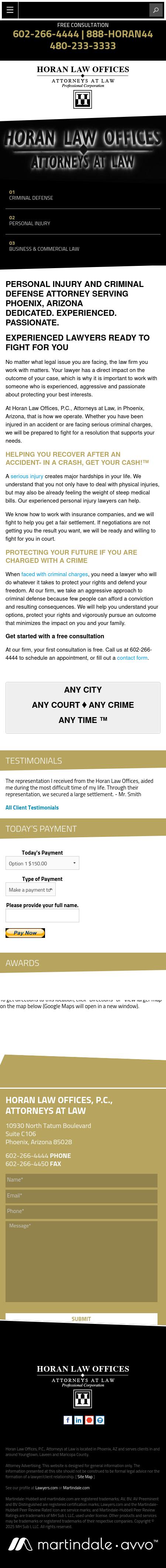Horan Law Offices PC - Phoenix AZ Lawyers