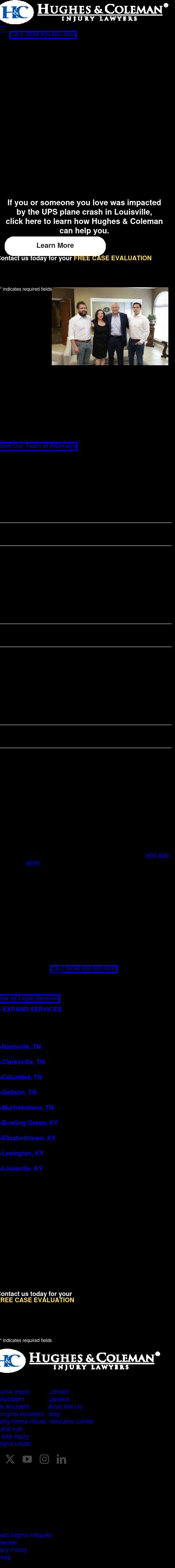 Hughes & Coleman Injury Attorneys - Lexington KY Lawyers