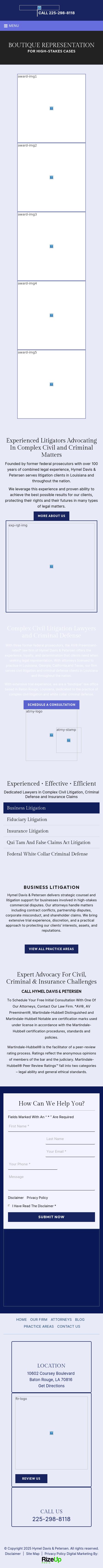 Hymel Davis & Petersen - Attorneys and Counselors at Law - Baton Rouge LA Lawyers