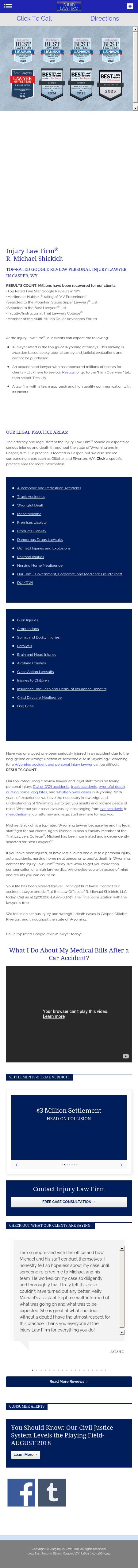 Injury Law Firm - Casper WY Lawyers