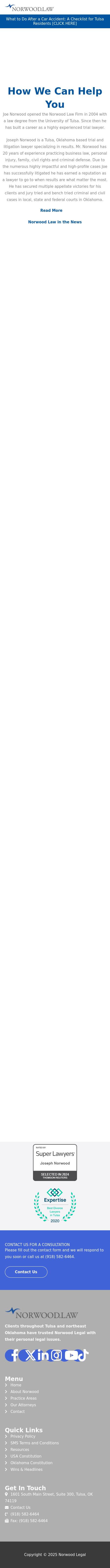 Joseph M. Norwood - Tulsa OK Lawyers