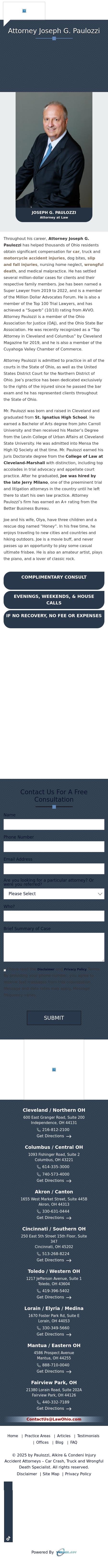 Joseph Paulozzi, Attorney at Law - Cleveland OH Lawyers