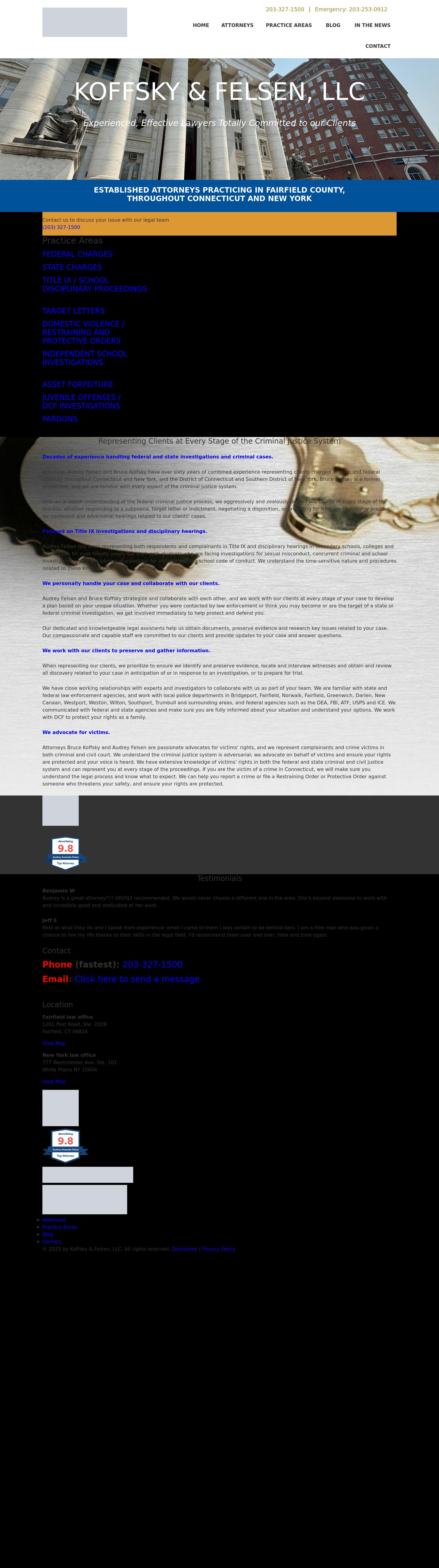 Koffsky & Felsen, LLC - Stamford CT Lawyers