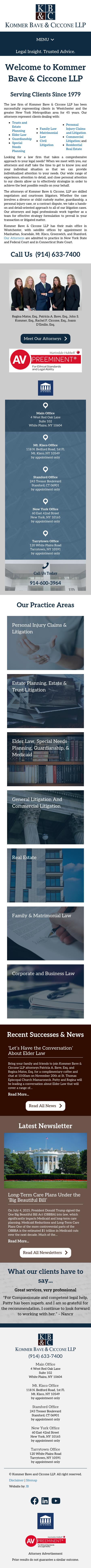 Kommer Bave & Ollman LLP - New Rochelle NY Lawyers