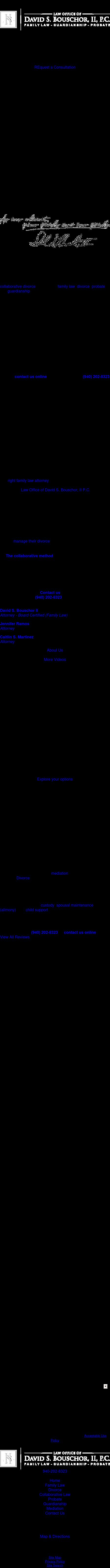 Law Office of David S. Bouschor, II, P.C. - Denton TX Lawyers