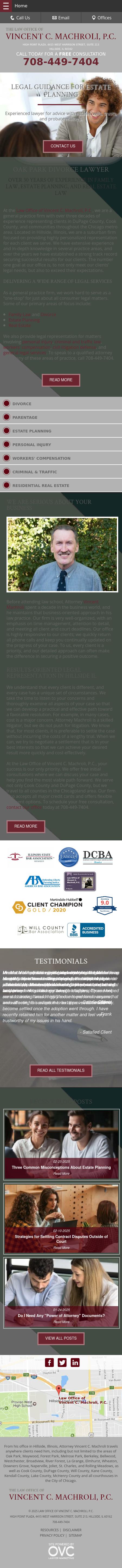 Law Office of Vincent C. Machroli, P.C. - Hillside IL Lawyers