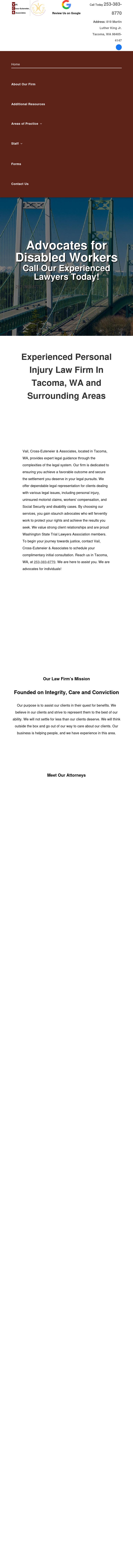 Law Offices Of David B. Vail, Jennifer M. Cross-Euteneier And Associates, P.L.L.C. - Tacoma WA Lawyers