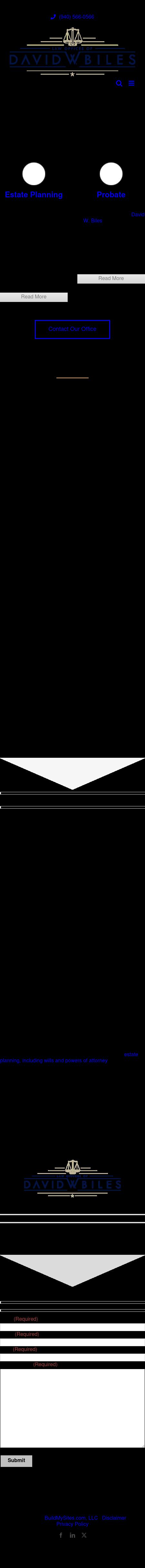 Law Offices of David W. Biles, P.C. - Denton TX Lawyers