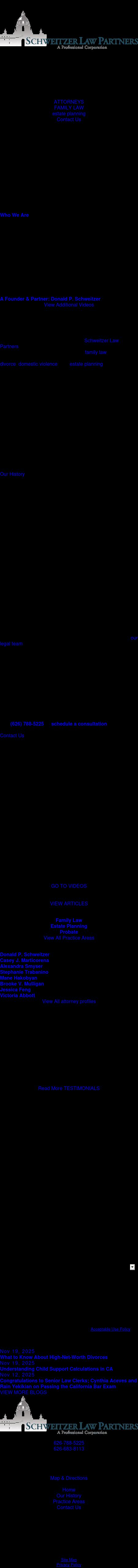 Law Offices of Donald P. Schweitzer - Pasadena CA Lawyers