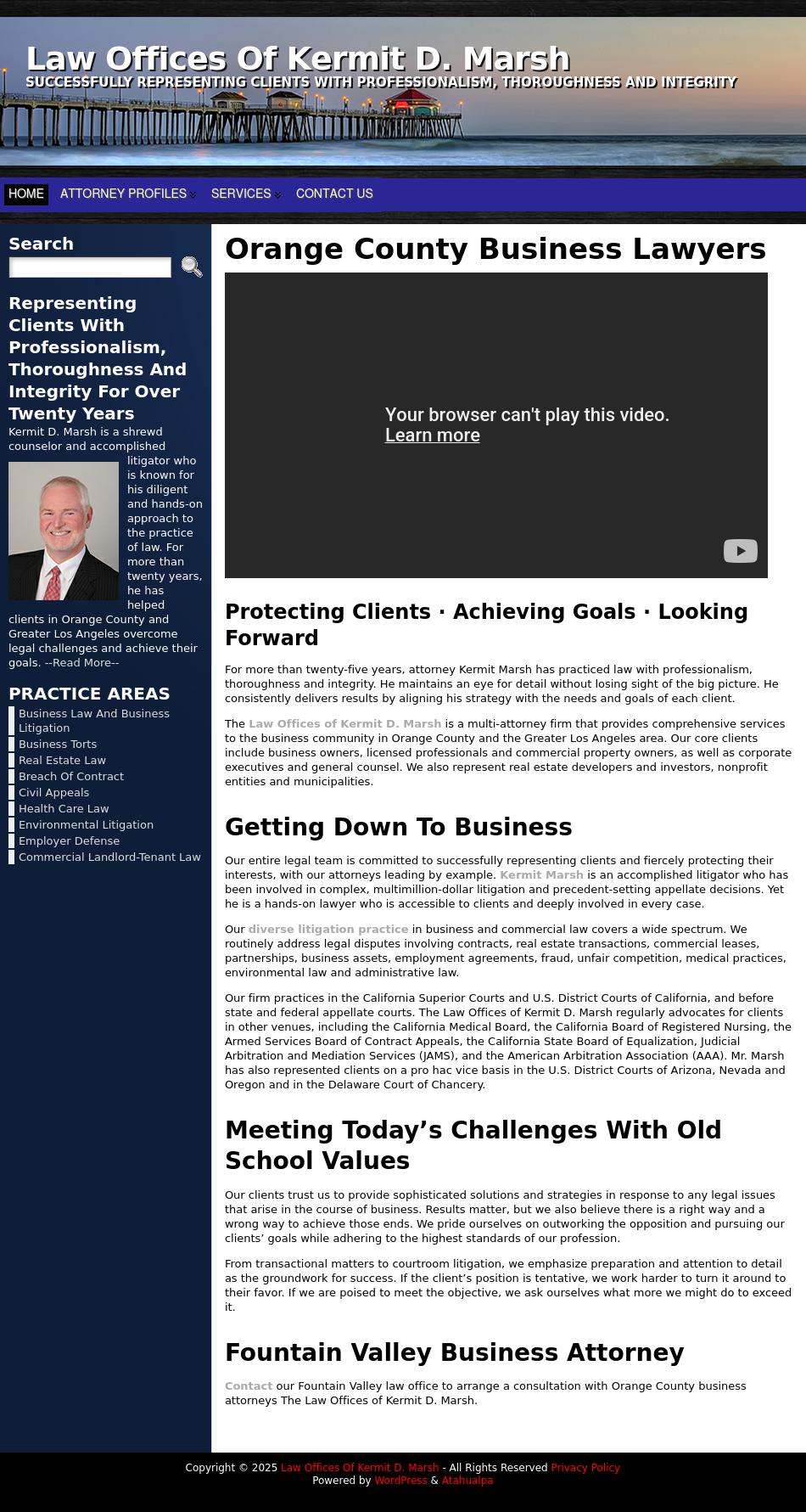 Law Offices of Kermit D. Marsh - Fountain Valley CA Lawyers