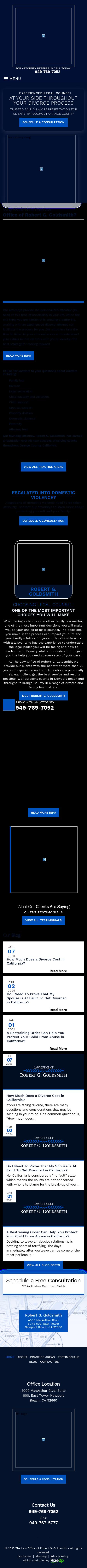 Law Offices of Robert G. Goldsmith - Irvine CA Lawyers