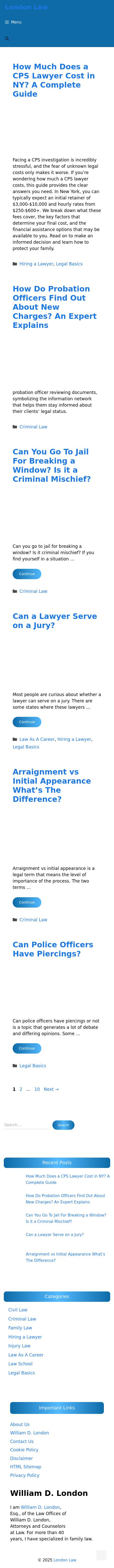 Law Offices of William D. London - White Plains NY Lawyers