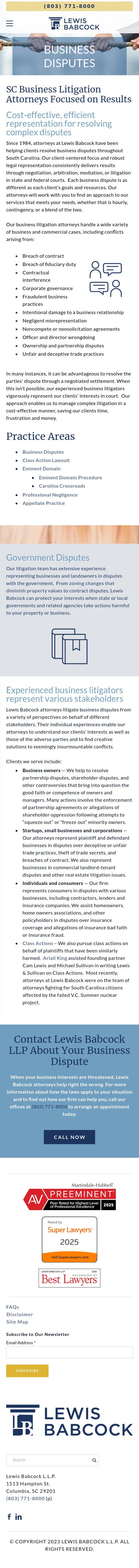 Lewis Babcock and Griffin LLP - Columbia SC Lawyers