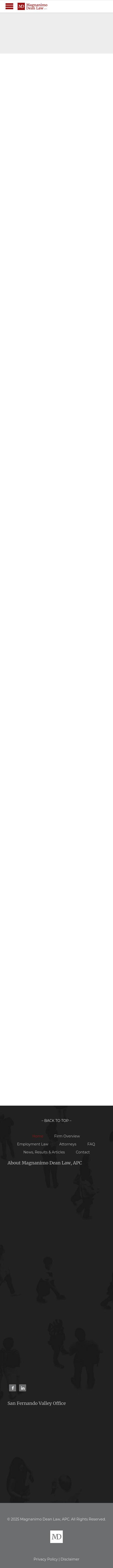 Magnanimo & Dean, LLP - Los Angeles CA Lawyers