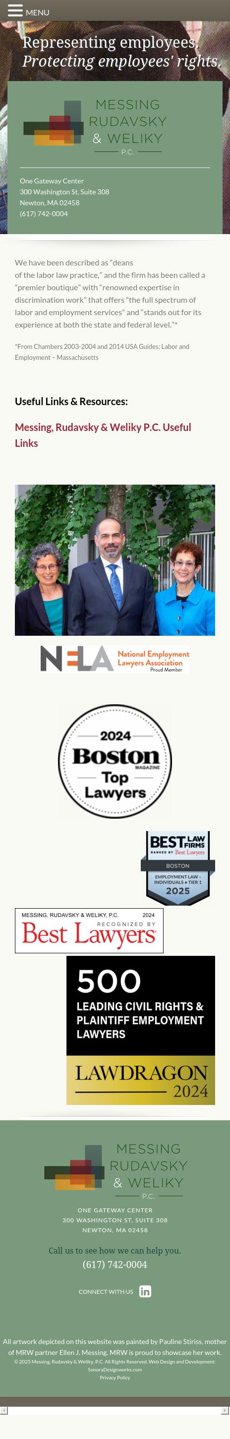 Messing, Rudavsky & Weliky, P.C. - Boston MA Lawyers