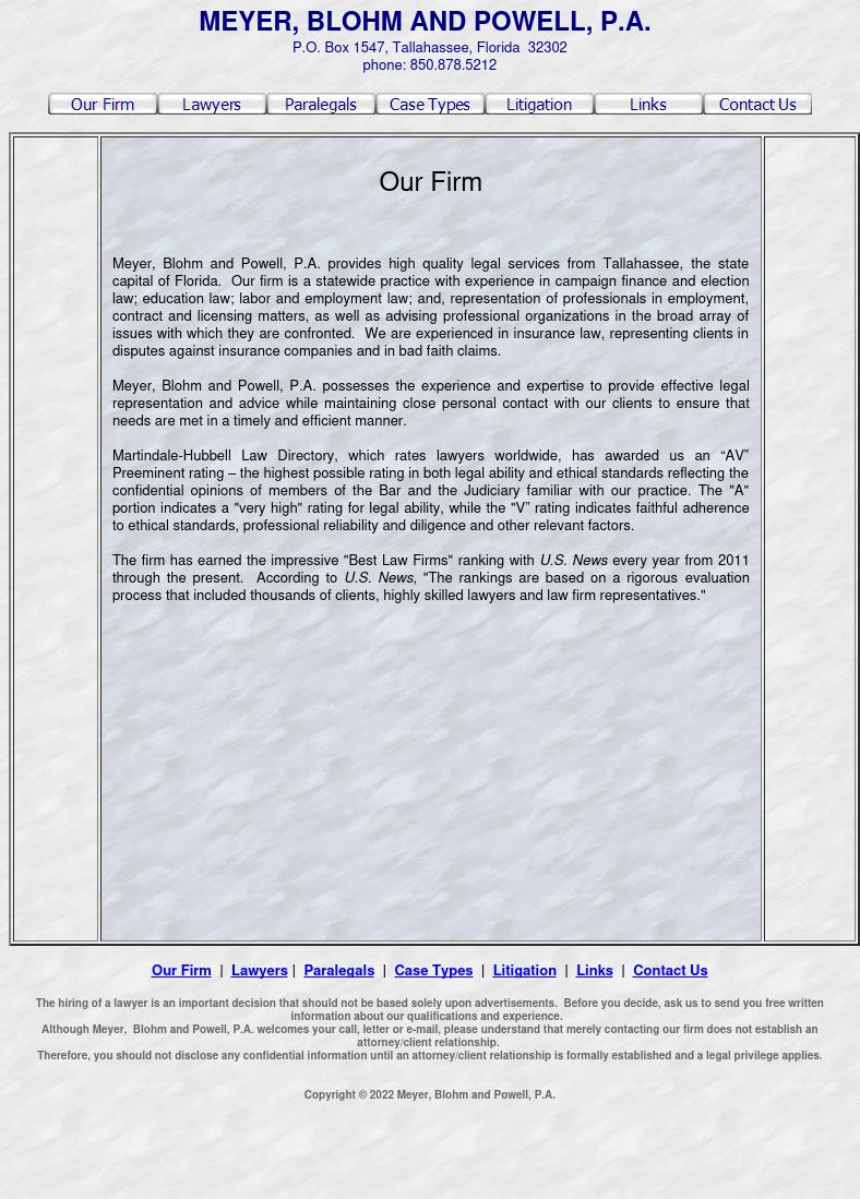 Meyer, Brooks, Demma and Blohm, P.A. - Tallahassee FL Lawyers