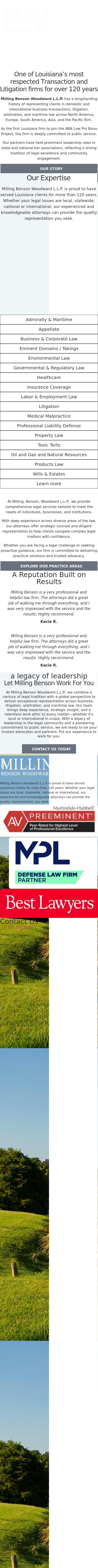 Milling Benson Woodward  LLP - Lafayette LA Lawyers