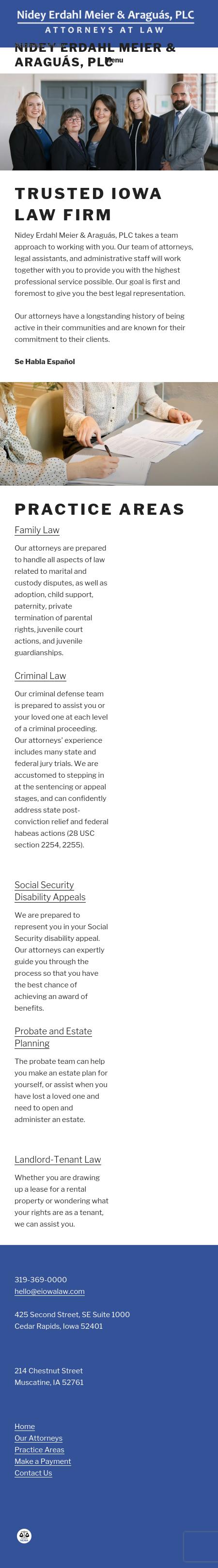 Nidey, Erdahl, Tindal & Fisher, PLC - Marengo IA Lawyers