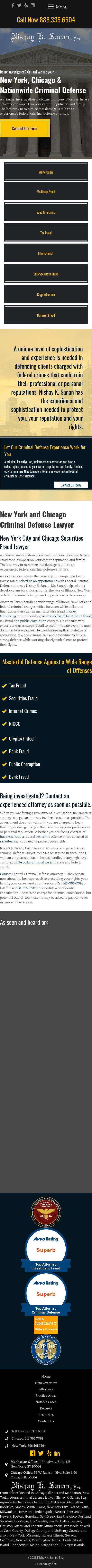 Nishay K. Sanan, Esq. - New York NY Lawyers