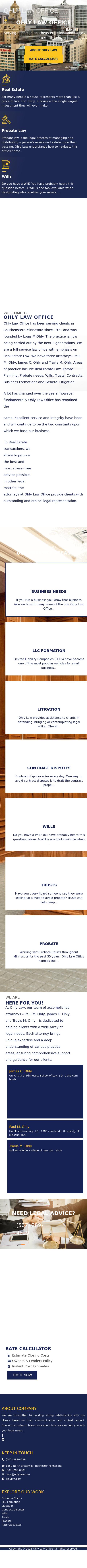 Ohly Law Office - Rochester MN Lawyers