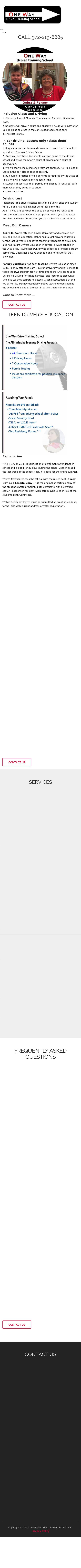 One Way Driver Training School - Lewisville TX Lawyers