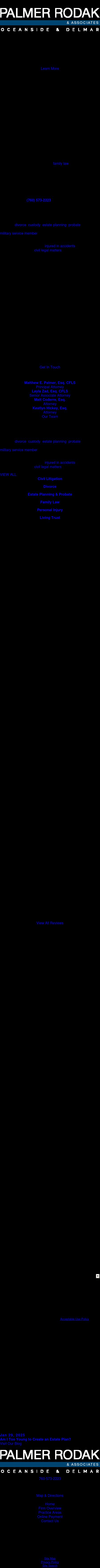 Palmer Rodak & Associates - Oceanside CA Lawyers