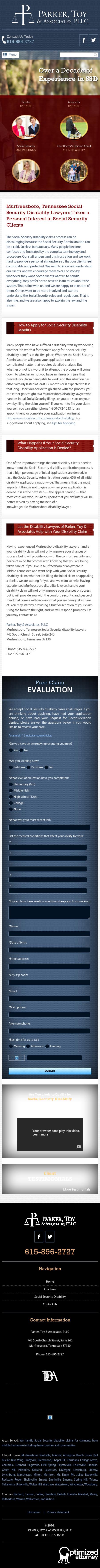 Parker Toy & Associates PLLC - Murfreesboro TN Lawyers