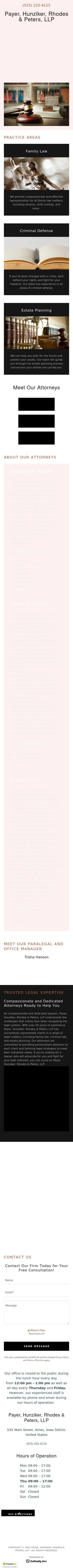 Payer, Hunziker, Rhodes & Peters - Ames IA Lawyers