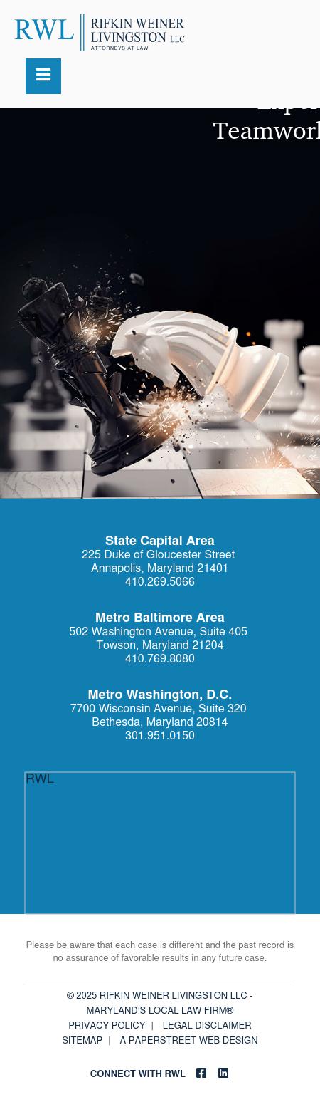 Rifkin, Weiner, Livingston, Levitan & Silver, LLC - Annapolis MD Lawyers