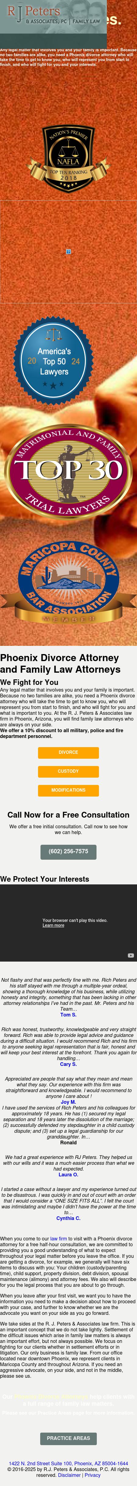 R.J. Peters & Associates PC - Phoenix AZ Lawyers