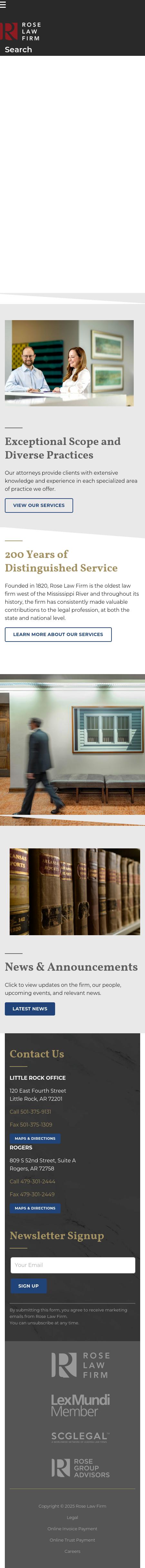 Rose Law Firm - Little Rock AR Lawyers