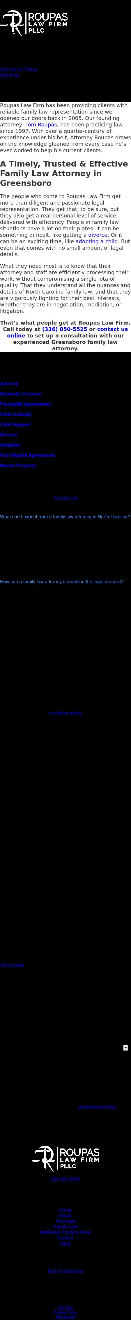 Roupas, Thomas F - Greensboro NC Lawyers