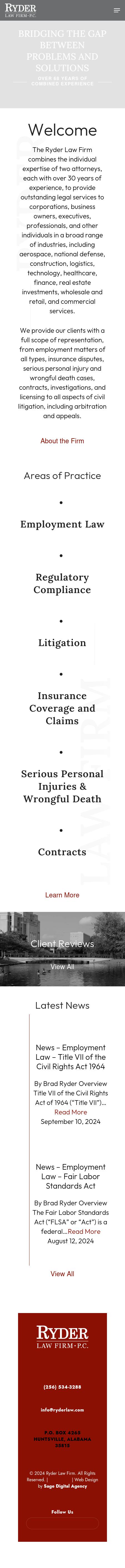 Ryder Law Firm PC - Huntsville AL Lawyers