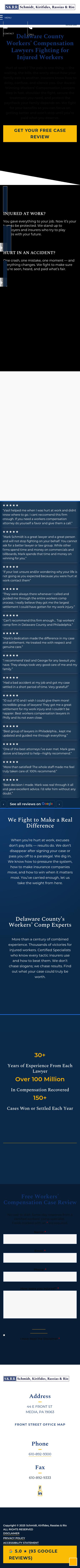 Schmidt, Kirifides, Fridkin & Rassias - Media PA Lawyers