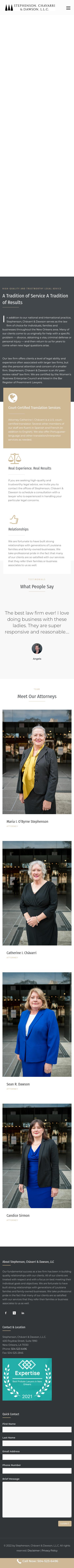 Stephenson, Chavarri & Lambert, L.L.C. - New Orleans LA Lawyers