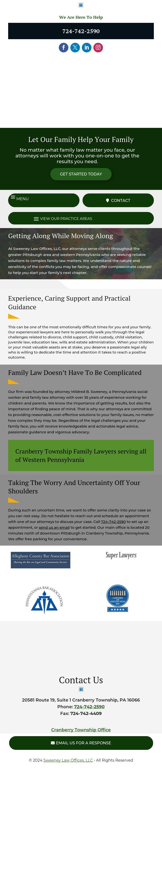 Sweeney Law Offices - Cranberry Township PA Lawyers