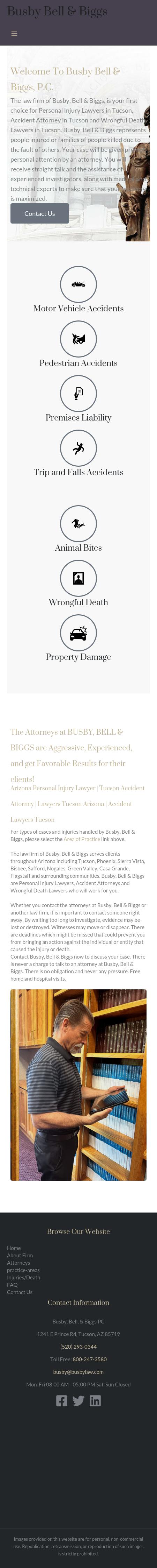 The Law Firm of Busby, Bell & Biggs, P.C. - Tucson AZ Lawyers