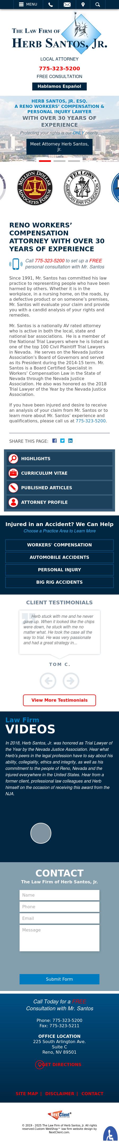 The Law Firm Of Herb Santos Jr - Reno NV Lawyers