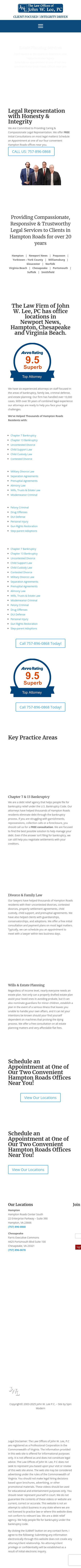 The Law Firm of John W. Lee, P.C. - Hampton VA Lawyers