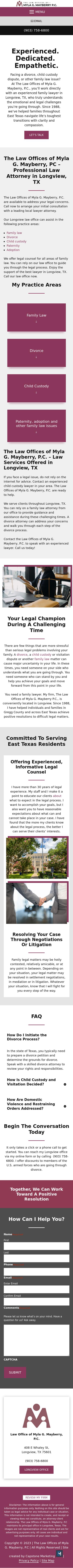 The Law Offices of Myla G. Mayberry, P.C. - Longview TX Lawyers