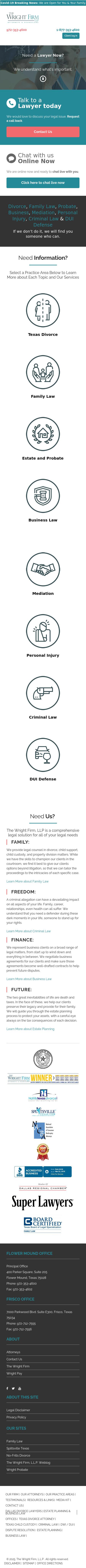 The Wright Firm, LLP -  Lewisville TX Lawyers