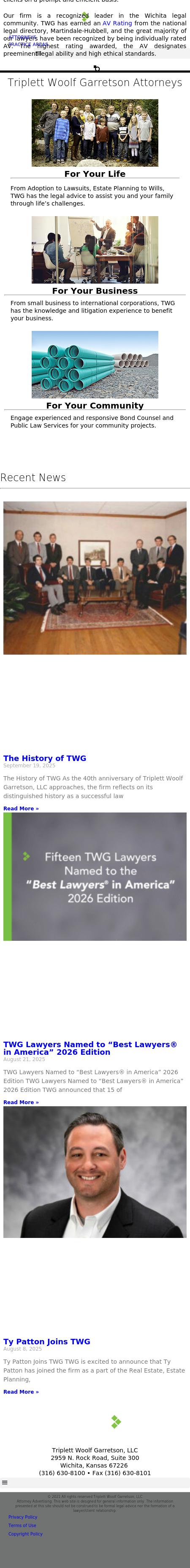 Triplett Woolf & Garretson, LLC - Wichita KS Lawyers