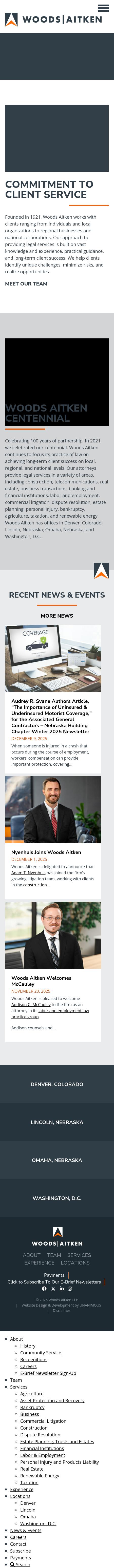 Woods & Aitken Llp - Lincoln NE Lawyers