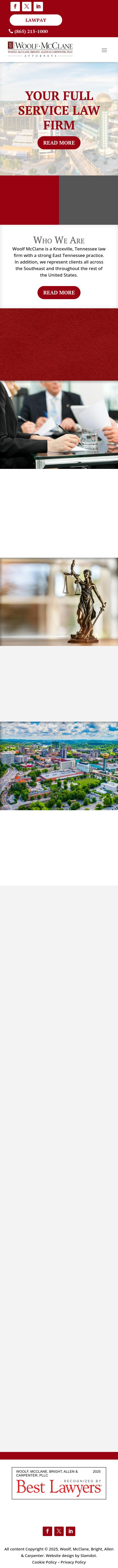 Woolf McClane Bright Allen and Carpenter PLLC - Knoxville TN Lawyers