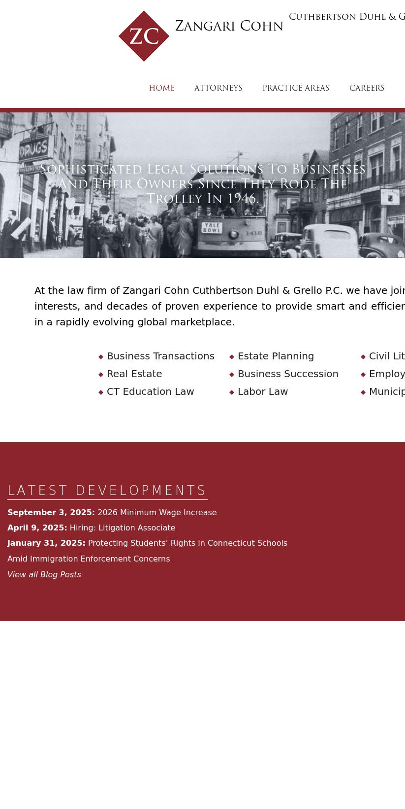 Zangari Cohn Cuthbertson PC - New Haven CT Lawyers