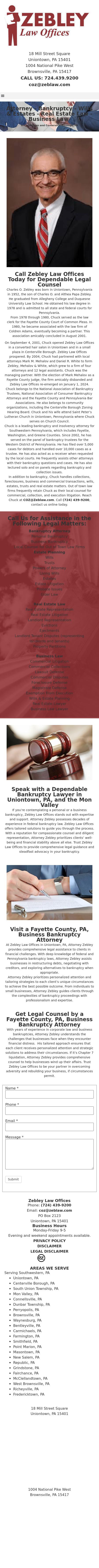 Zebley Mehalov & White, P.C. - Uniontown PA Lawyers