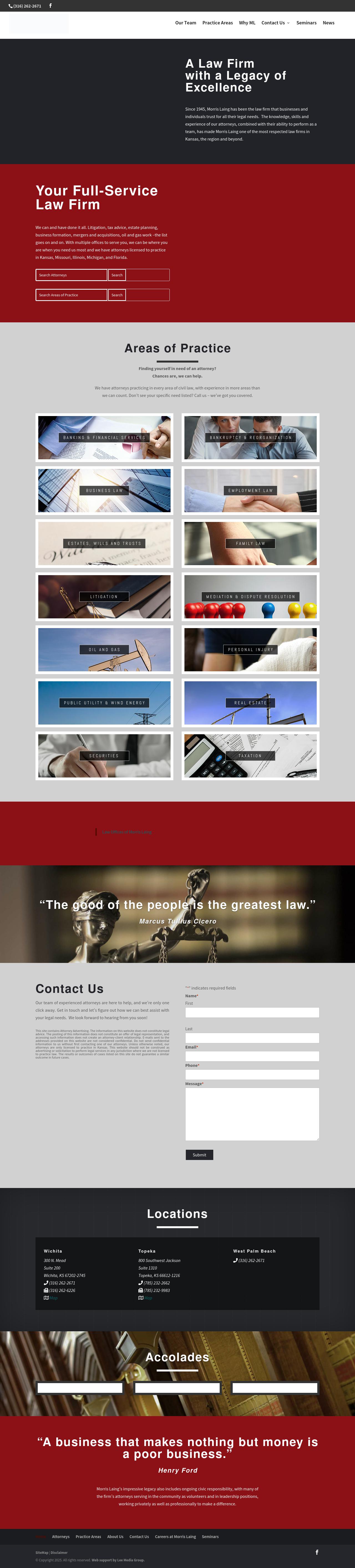 Morris Laing Evans Brock & Kennedy Chartered - Topeka KS Lawyers