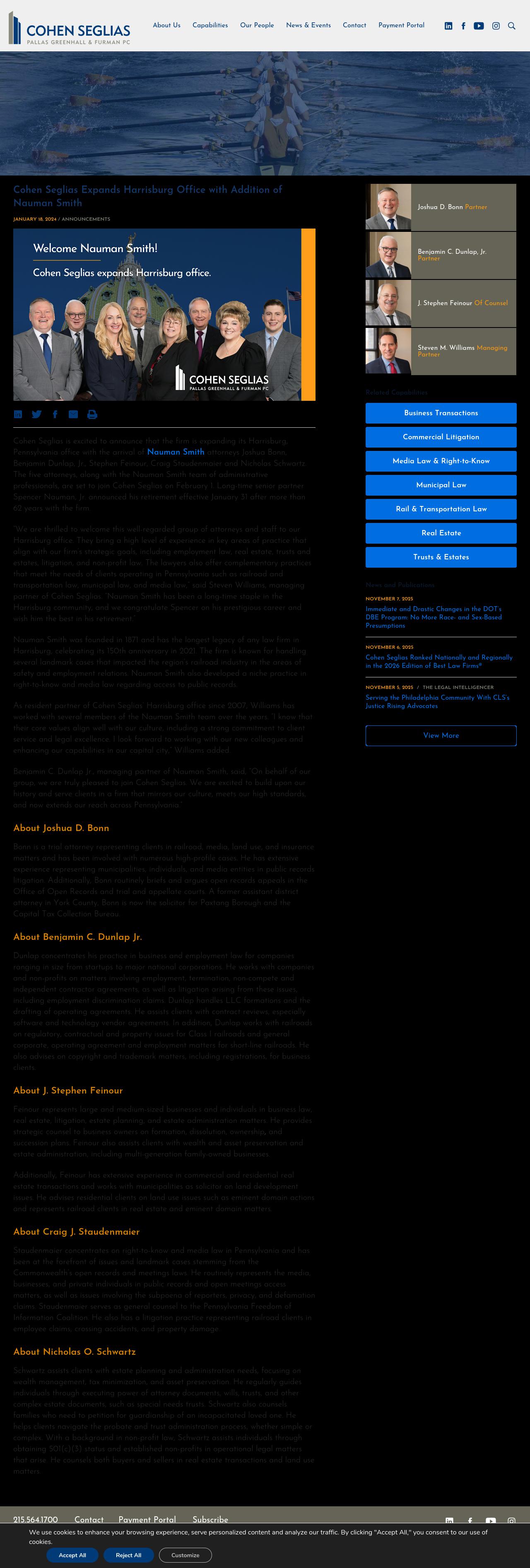 Nauman Smith Shissler & Hall, LLP - Harrisburg PA Lawyers